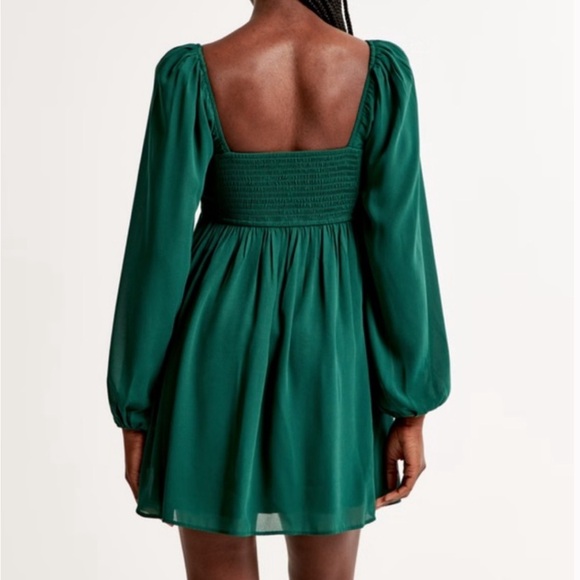 Abercrombie Emerson Balloon Sleeve Babydoll Mini Dress - Picture 4 of 9